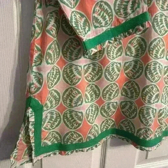 Crown & Ivy Beach Women's Tunic Green Coral Seashell Size Large‎ - Picture 3 of 6